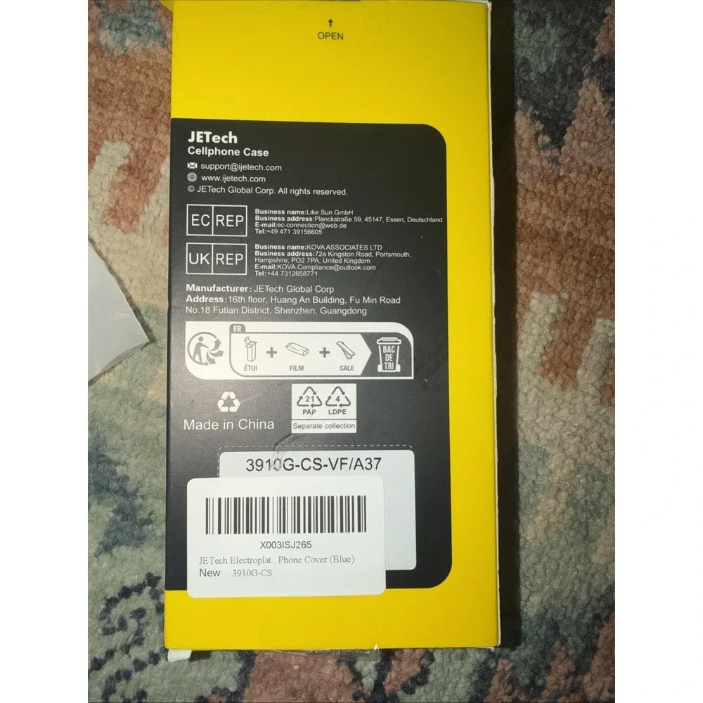 Jetech iPhone 13 Pro Max Case Blue Metallic